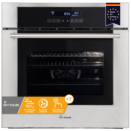 Einbaubackofen 60cm 70l grill - einbaubackofen,