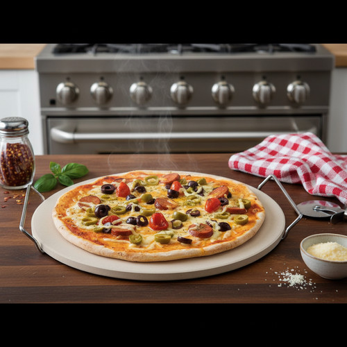 Pizzastein ø33cm cordierit - pizzastein,
